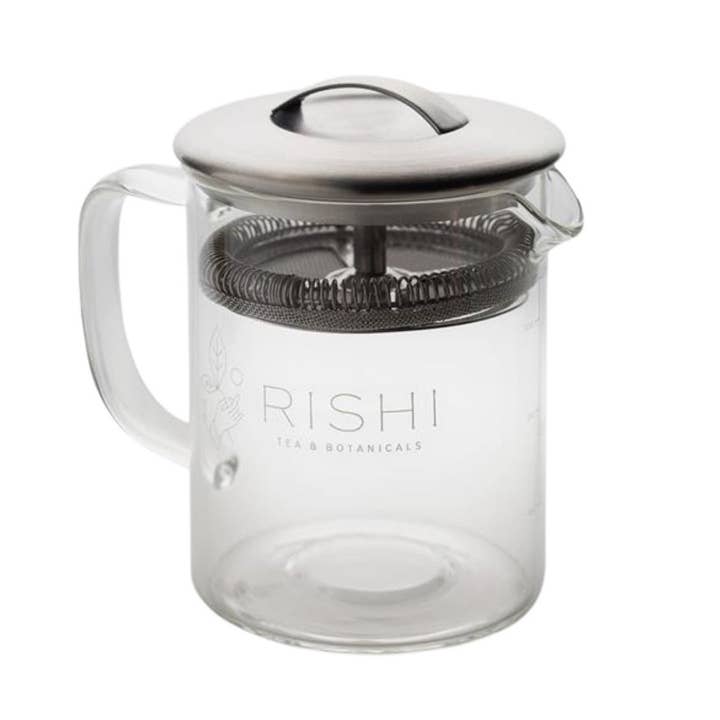Rishi Tea & Botanicals - Vente Théière - Théière en verre borosilicaté Simple Brew pour thé en vrac (400 ml)2