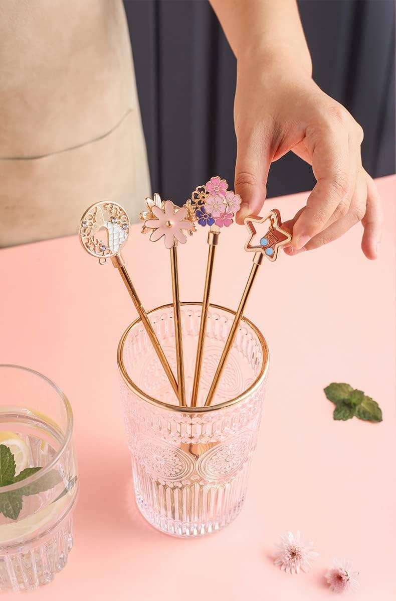 VIGOR - Wholesale Table Spoon (Cutlery) - Coffee Spoons Silverware Flatware Cherry Blossom Handle Coff4