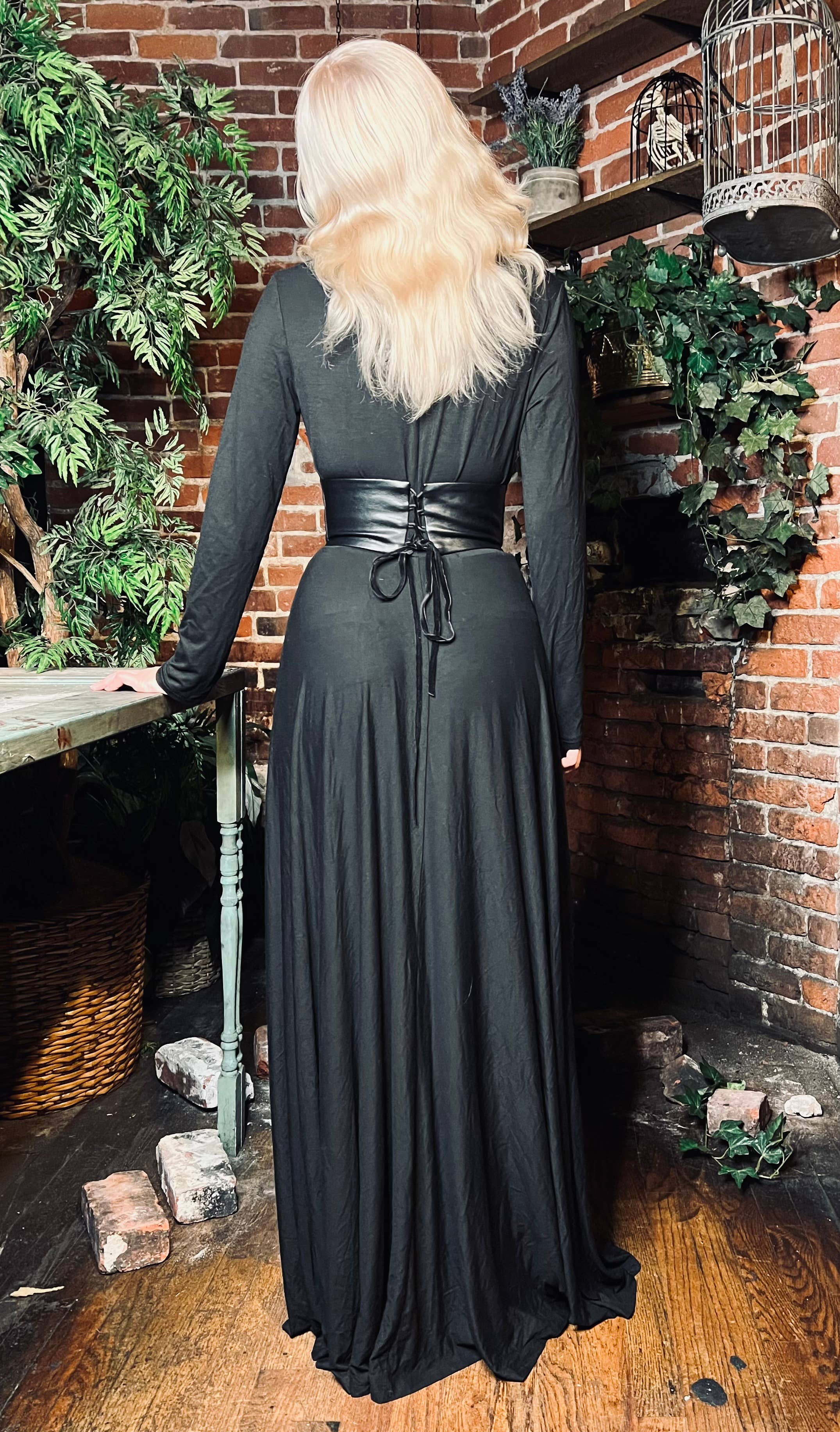 Witchwood Bags – wholesale Dress – Women's – Blair - Jersey Maxi Dress w/ Corset Waist -READY TO SHIP3