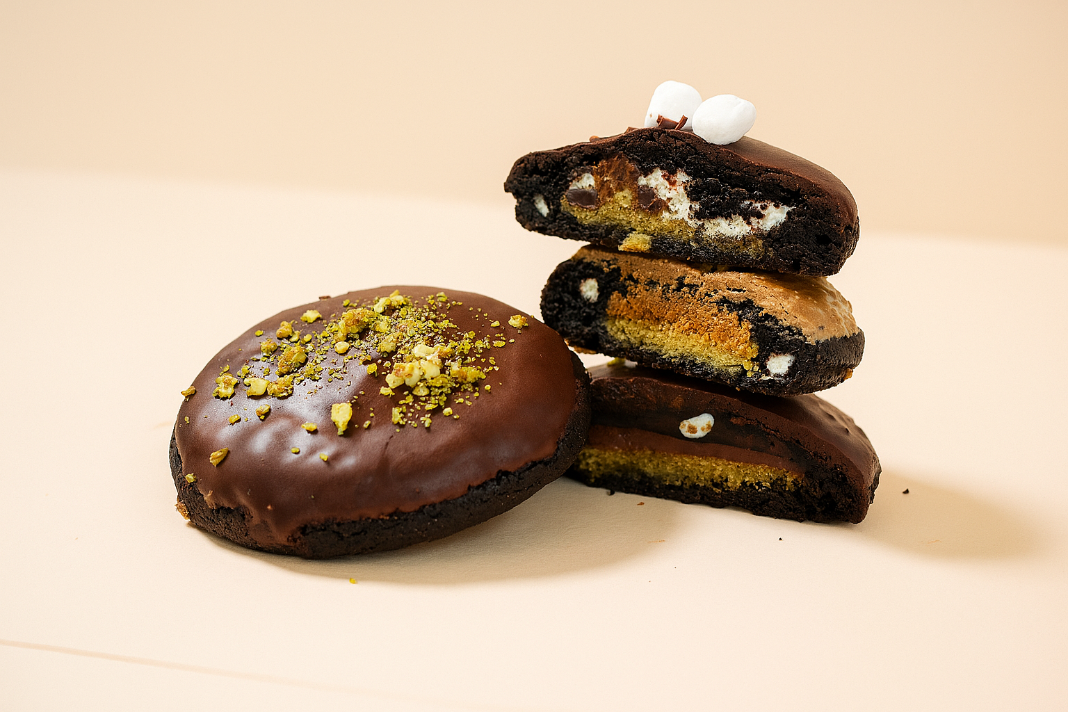 Krumble Sweet - Wholesale Cookie - Dubai Chocolate Cookie Sampler – 6 Assorted Pack 6