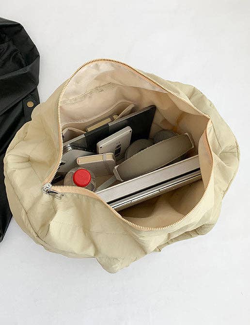 Sweetkama - Wholesale Tote Bag - Women's - Ladies Puff Solid Color Padded Cloud Tote Bag SKAB413413