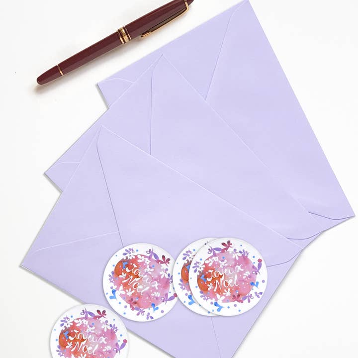 Thévy Guex - Wholesale Gift Tag Label - SET OF 12 SELF-ADHESIVE MERRY CHRISTMAS LABELS1