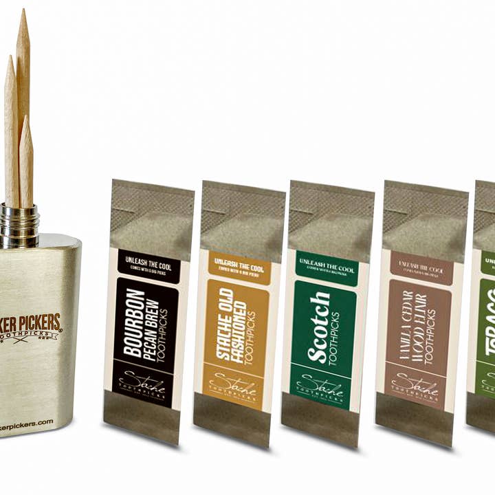 Licker Pickers Toothpicks - Wholesale Toothpick - Stache Toothpicks - Speak Easy Collection17