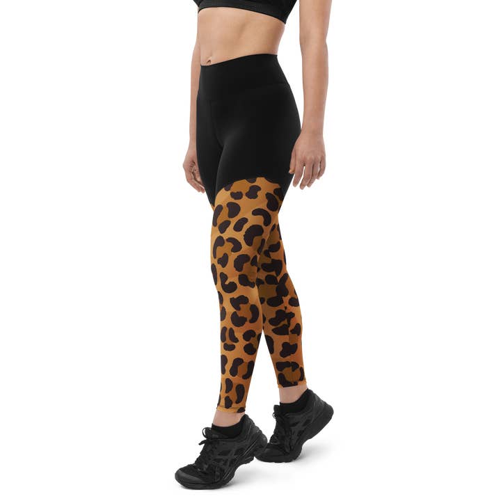 Leopardo Indochinês - Leggings Desportivas por atacado de GymLeggs