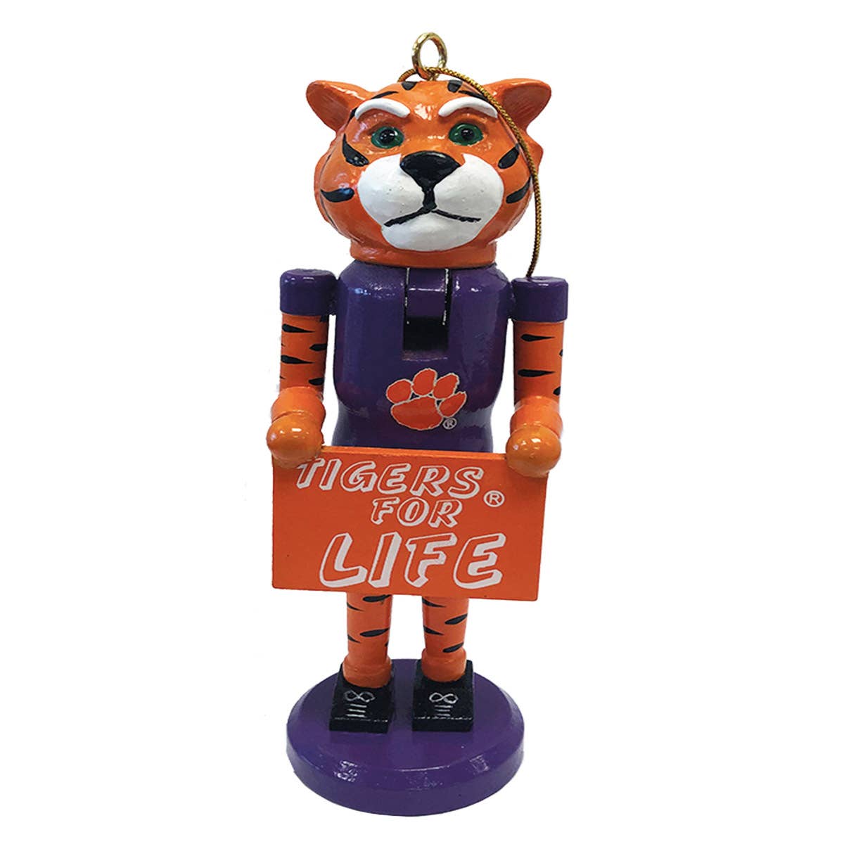 Santa’s Workshop Inc. - Wholesale Ornament - 6” Clemson For Life Nutcracker Ornament0