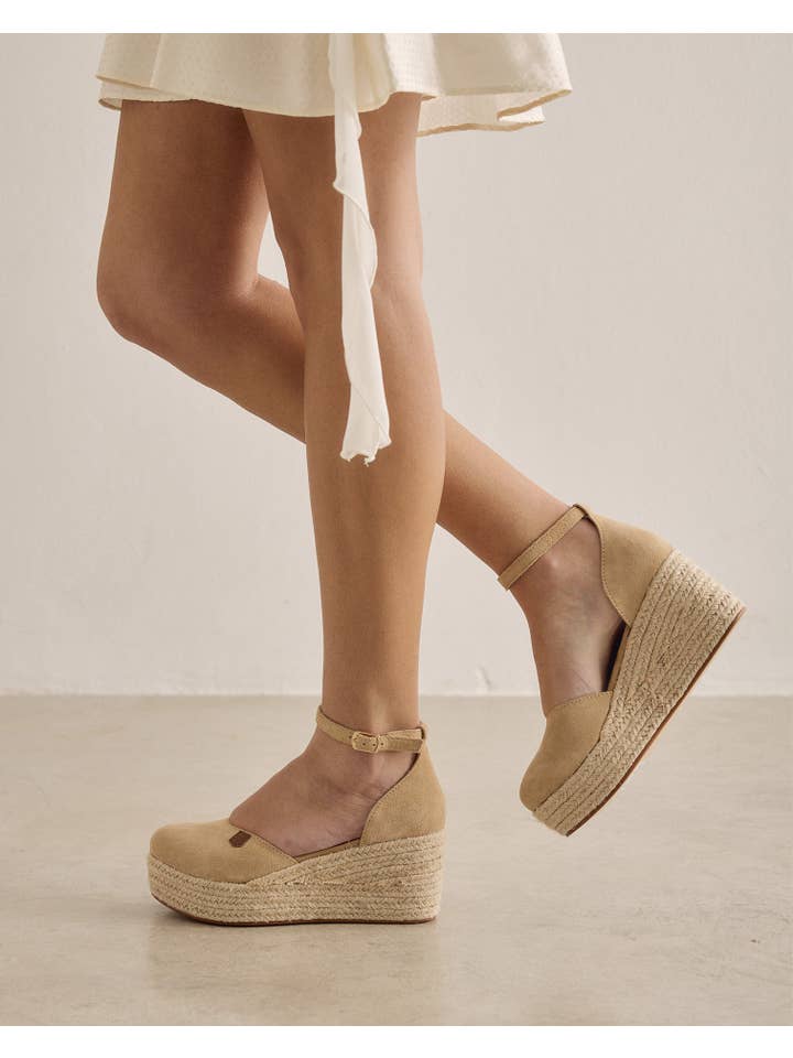 POPA - Wholesale Wedges - Women's - Cantalar Beige Suede5