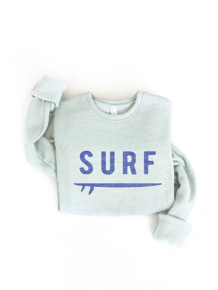 OAT COLLECTIVE - Vente Sweat-shirt à imprimés – femme - Sweat-shirt graphique SURF unisexe en molleton9