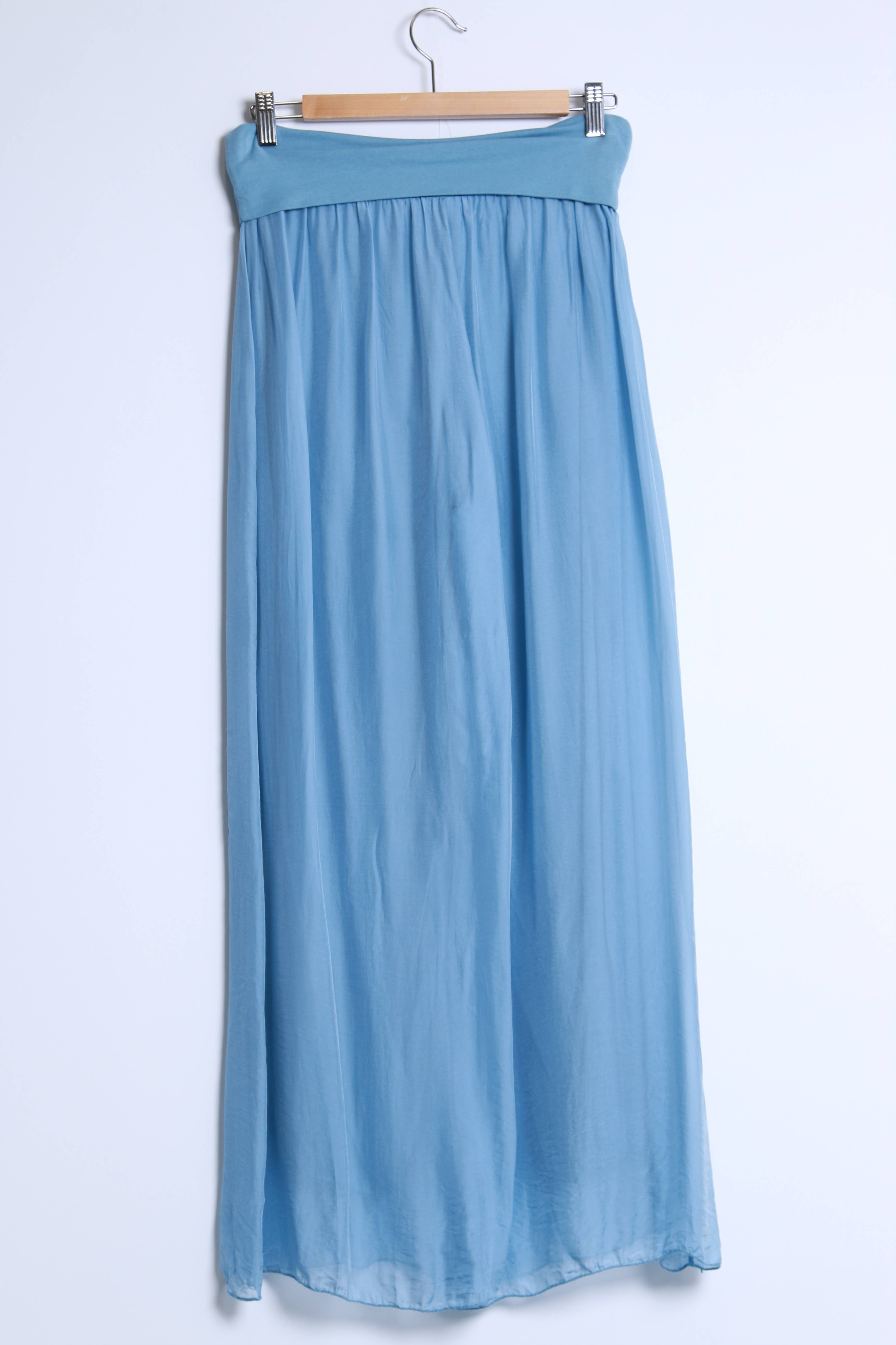 Shyloh - Wholesale Pants - Women's - High-waisted wide fluid pants with long hem 2053735