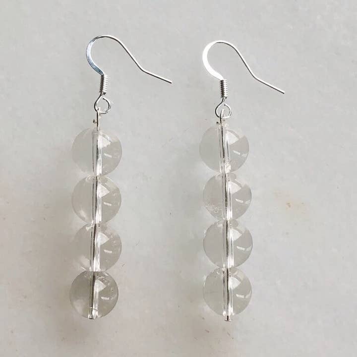 Quartz oorbellen voor wholesale door Sea + Pattern