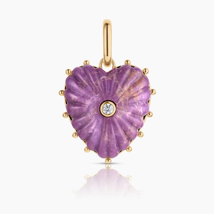 Malene Paarse Mica Clip Bedel voor wholesale door THATCH