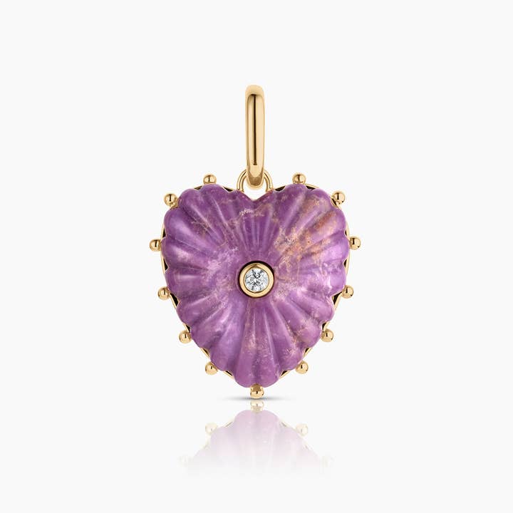 Malene Purple Mica Clip Charm for wholesale by THATCH