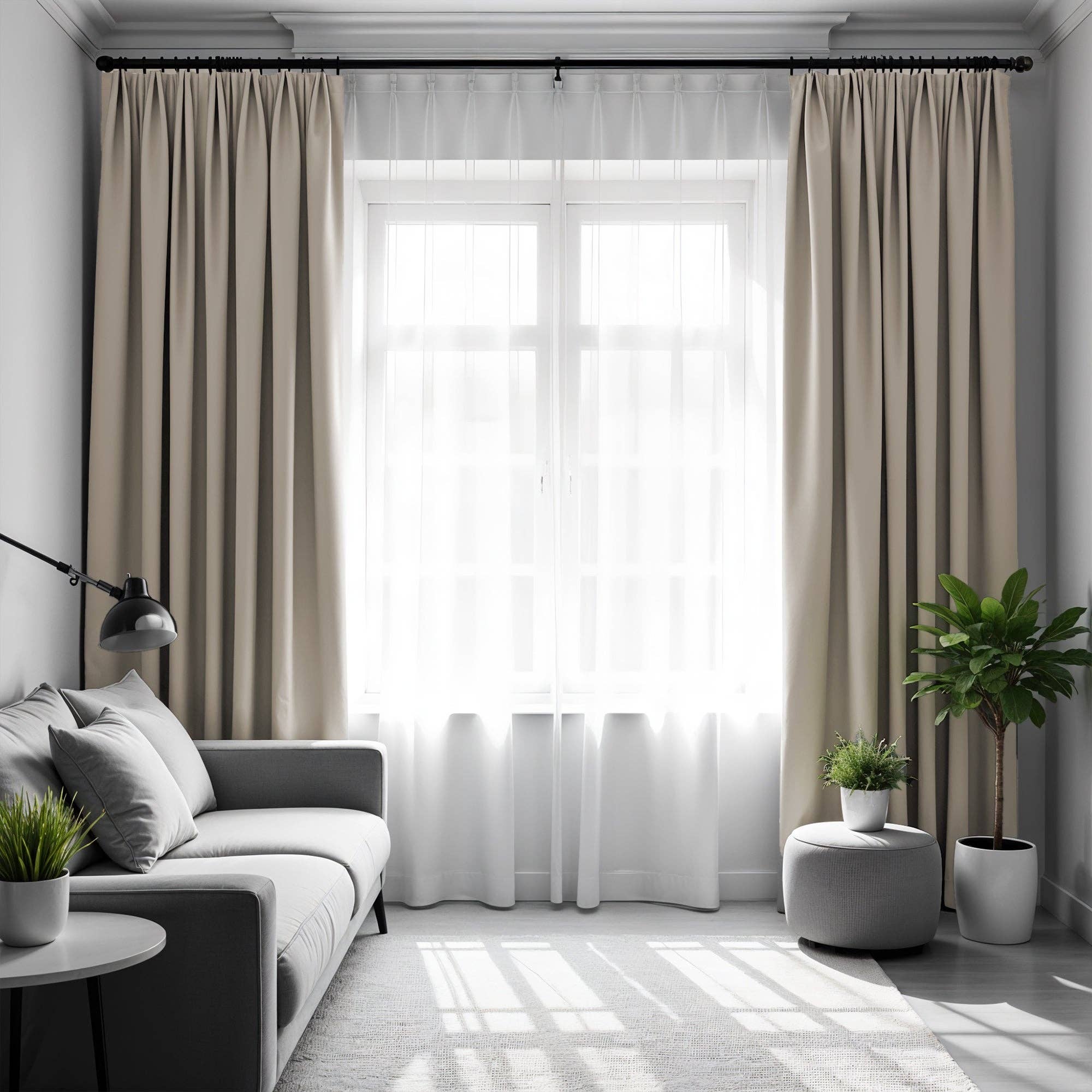 FLASHRUG LLC – wholesale Curtain – Blackout Beige Curtain7