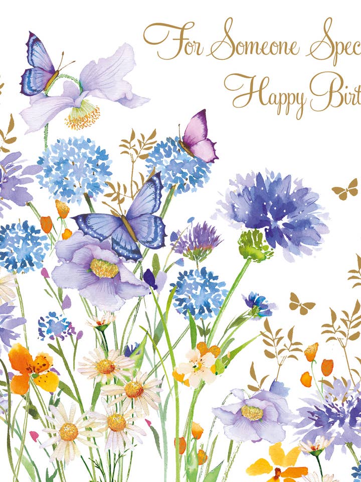 PIZZA LPZ348, ALLIUM BLU/FARFALLA per la vendita all'ingrosso da parte di Nigel Quiney Publications Ltd