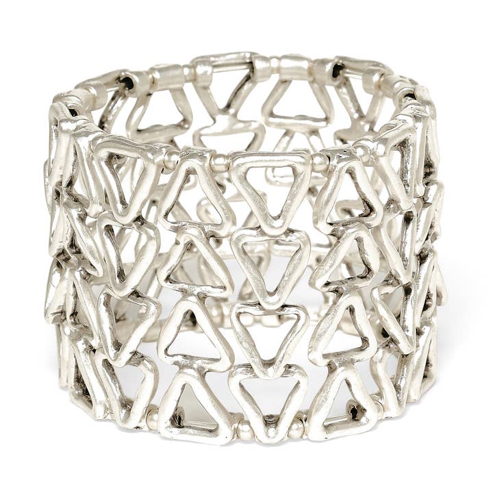 Handmade Pewter Bracelet - 24-211 for wholesale by Chanour