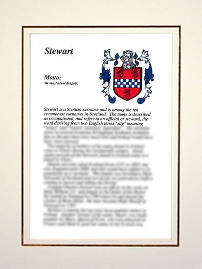 Stewart for engroshandel hos Family Histories