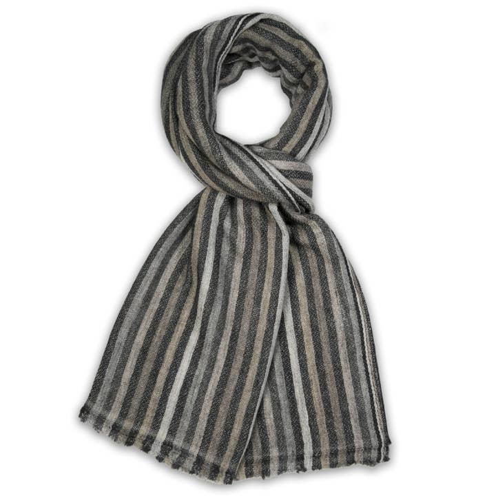 Natural Cashmere Scarves with Pattern for wholesale by BNB Crafts Inc.