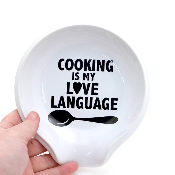 Koken is mijn liefdestaal lepelhouder, cadeau voor kok voor wholesale door Lenny Mud