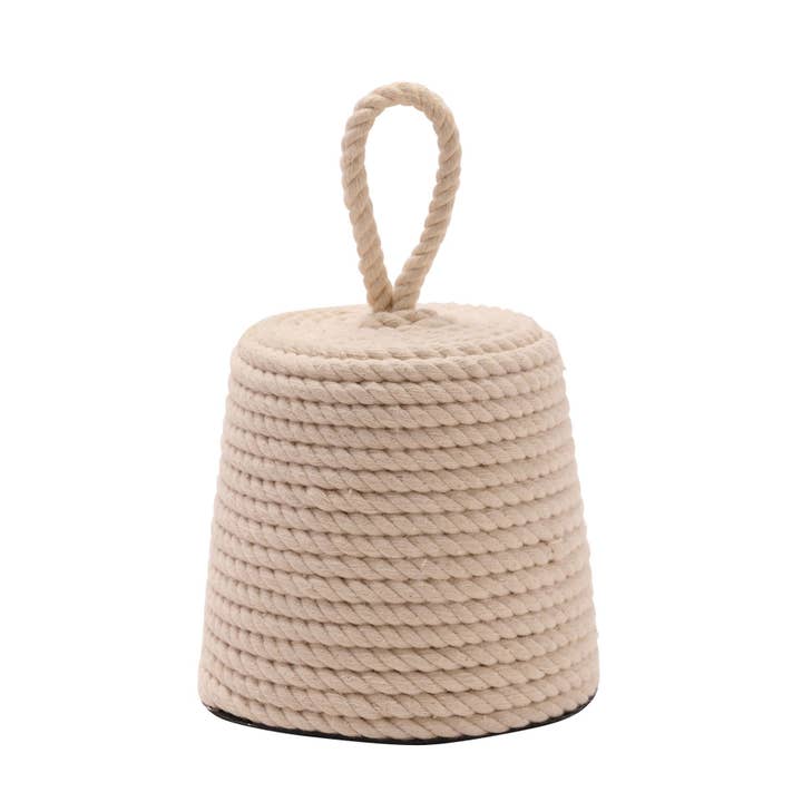 Bouchon de porte en corde de coton Hestia, naturel pour la vente par WIDDOP and Co. US