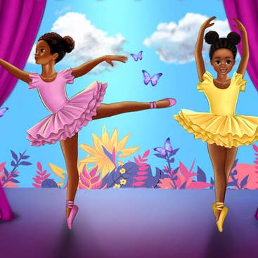 Isla and Rose Print for wholesale by Star Apple Puzzles