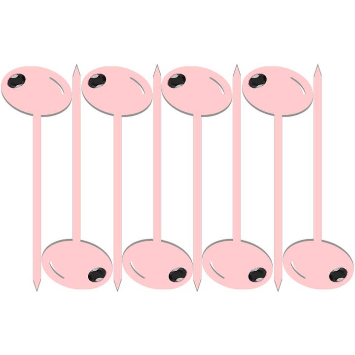 Pink Olive Acrylic Appetizer Cocktail Pick Set of 8 for wholesale by Mod Lounge Paper Company