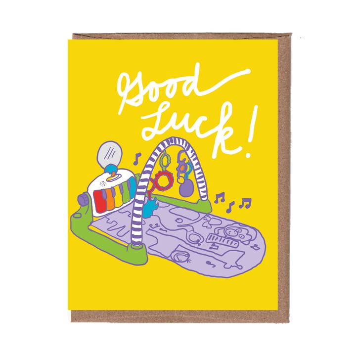 La Familia Green - Wholesale Baby Card - Good Luck Baby Greeting Card0