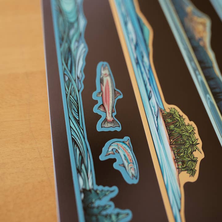 Hydrascape Stickers - Wholesale Sticker - Acadia National Park Miniscape Sticker2