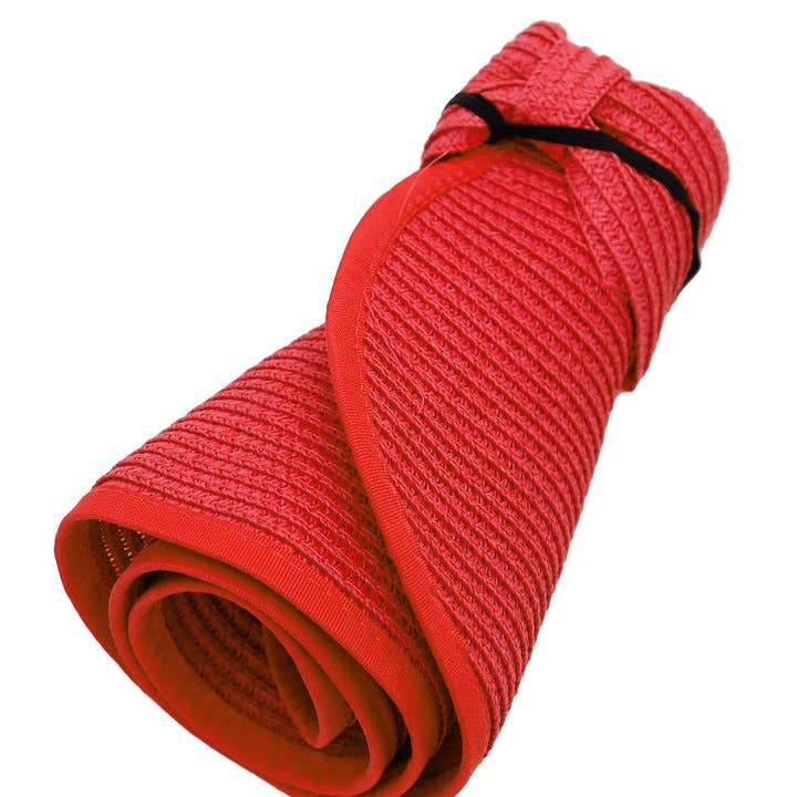 Cap Zone - Wholesale Straw Hat - Women's - Pack And Go Paper Straw Wide Roll-up Sun Hat8