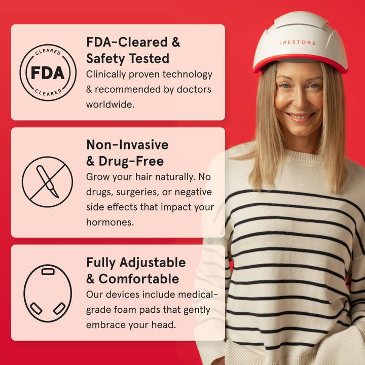 iRESTORE - Wholesale Scalp/Hair Treatment - iRESTORE PRO Laser Red Light Therapy Hair Growth4