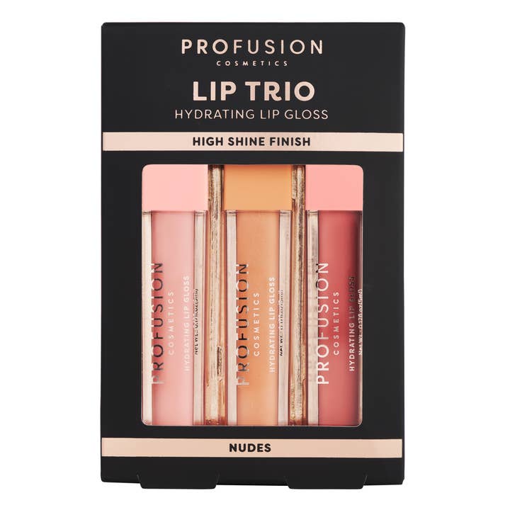 LIP TRIO HIGH SHINE LIP GLOSS - NUDES and other Purchase wholesale roller lip gloss. Free returns & net 60 terms on Faire trending on Faire.