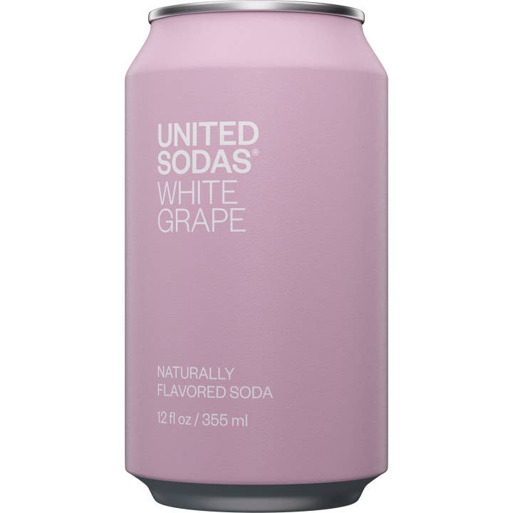 United Sodas - Wholesale Soda/Carbonated Drink - Naturally Flavored Soda - White Grape1