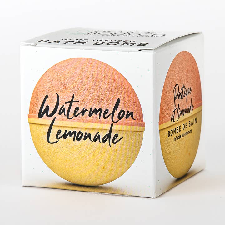 Hampa-infunderad badbomb - vattenmelonsaft för wholesale av Hemp & Body Co