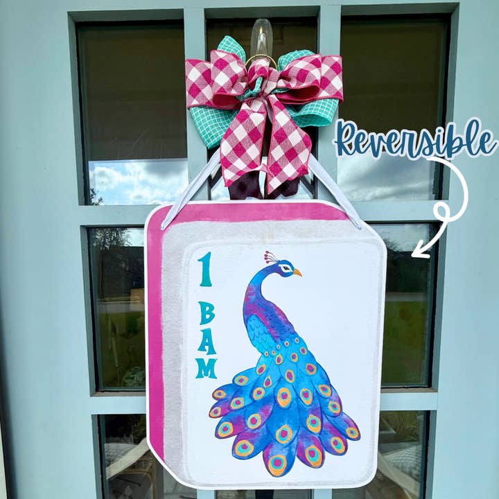 Front Porch Elegance - Wholesale Door Hanger - Mahj Party Pair Door Hanger0