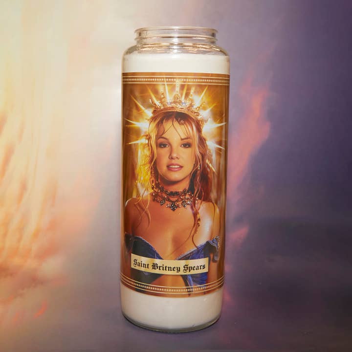 Icon Maniacs – wholesale Votive candle – Britney Spears Gold Candle