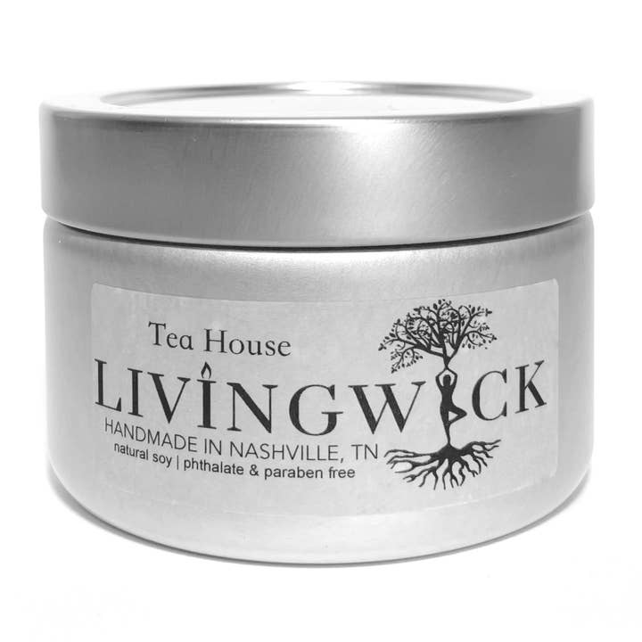 Tea House - Hand Poured Soy Candle - 7oz for wholesale by LIVINGWICK