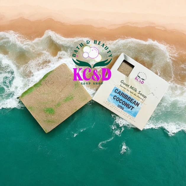 Goat Milk Soap: Caribbean Coconut for wholesale by KC&D Soap Shop