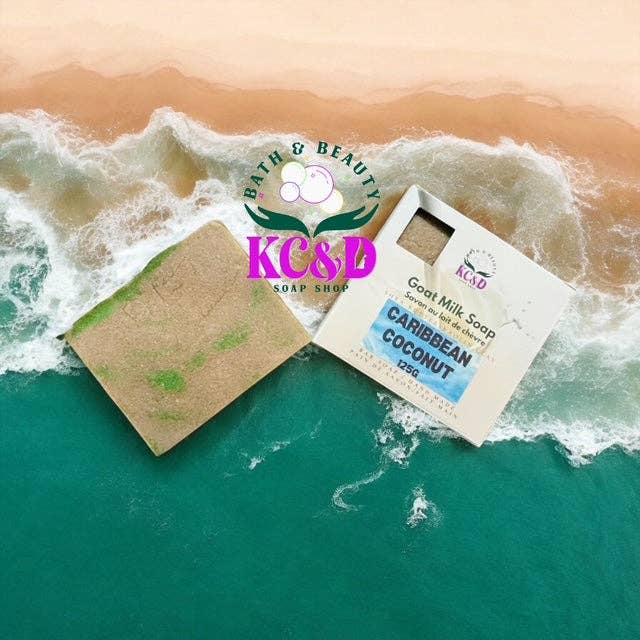 Savon au Lait de Chèvre : Noix de Coco des Caraïbes pour la vente par KC&D Soap Shop