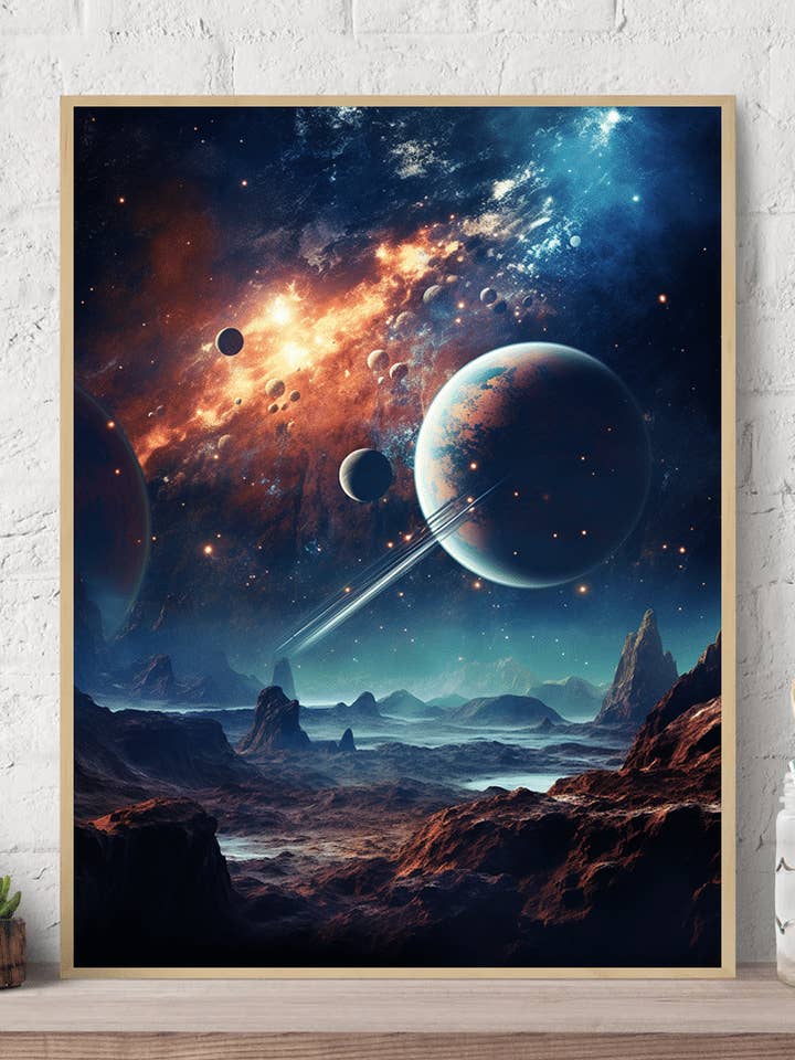 Impression sur toile Discovery Cosmic Landscape pour la vente par Arttique - Artistry Canvas Prints