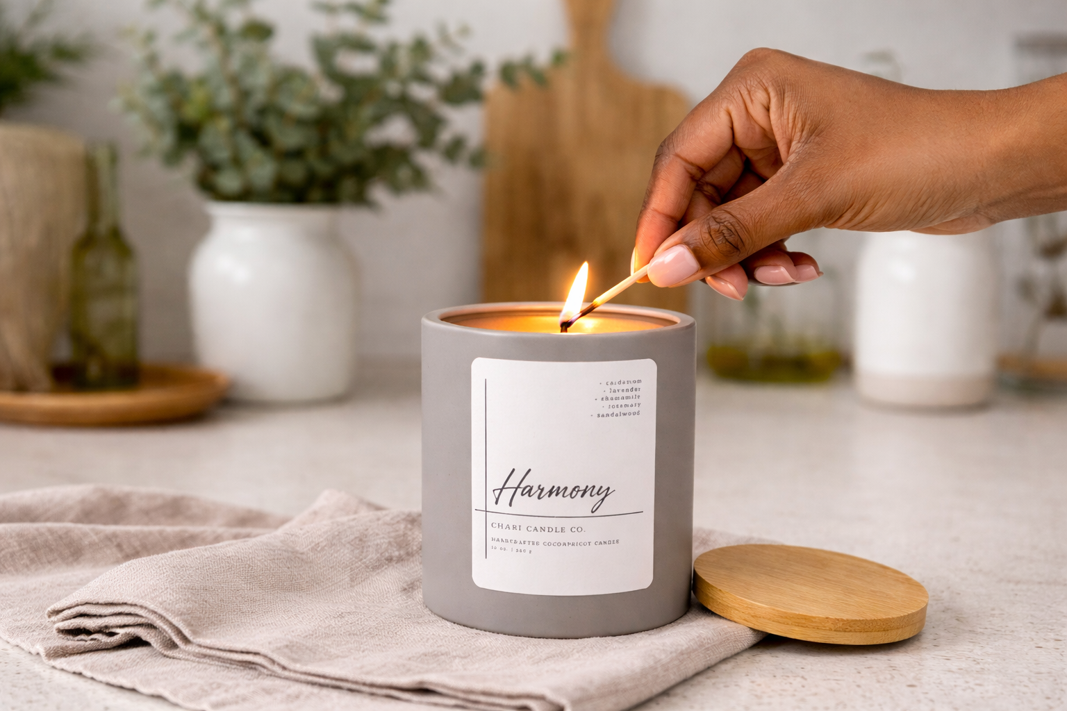 Chari Candle Co. - Wholesale Jar/Filled Candle - Harmony1