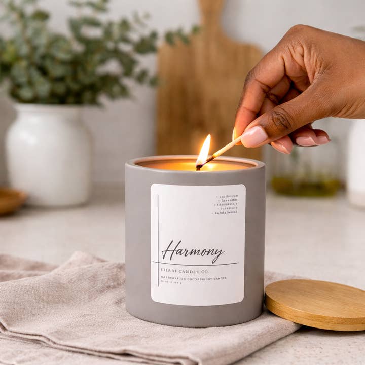 Chari Candle Co. - Wholesale Jar/Filled Candle - Harmony1