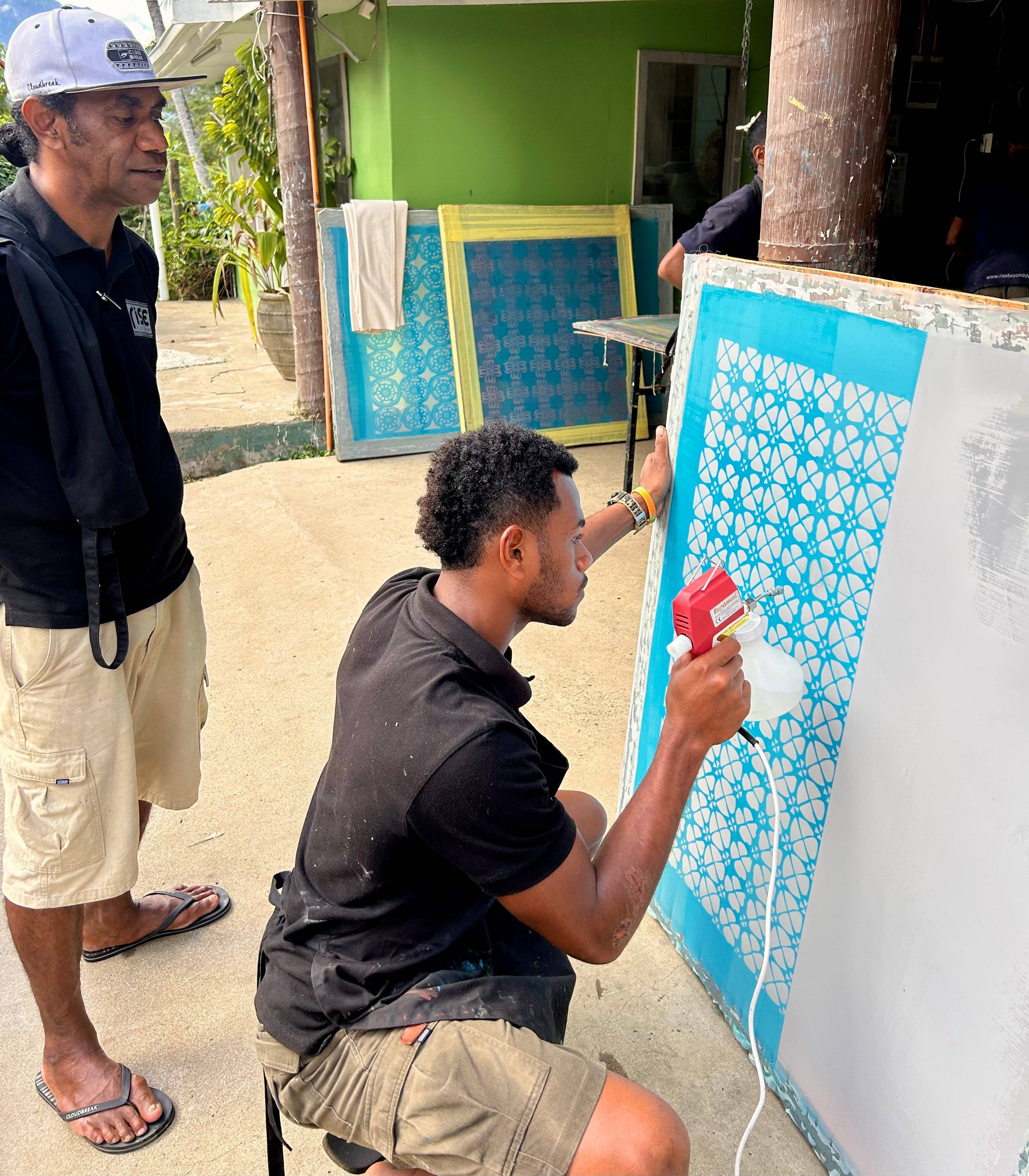 Rise Beyond the Reef - Wholesale Draagtas - Dames - Klassieke canvas draagtas met Laubu-print6