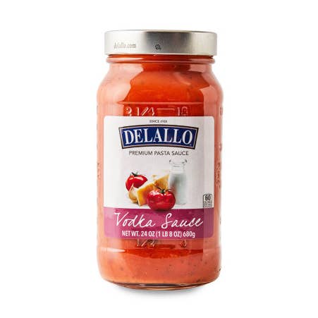 Jarred Vodka Sauce (Square Jar) for wholesale by Delallo