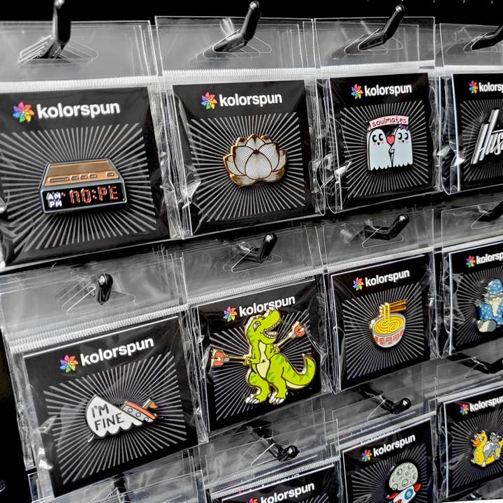 Kolorspun Pins - Wholesale Lapel Pin/Button - Unstoppable T-Rex Pin2