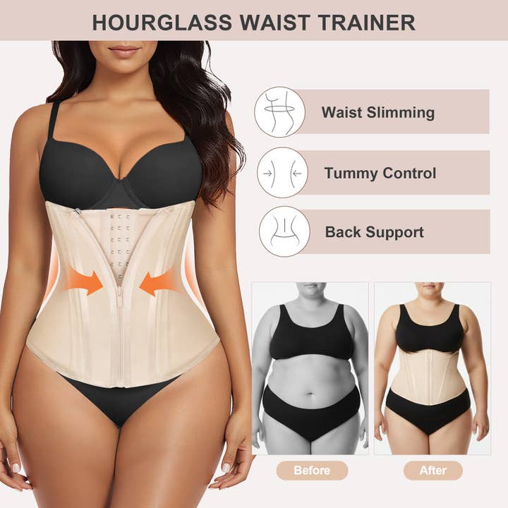ShaperX Shapewear - Wholesale Corset - Women's - SHAPERX 15 Steel Bones Waist Trainer for Workout & Hourglass Shaping6
