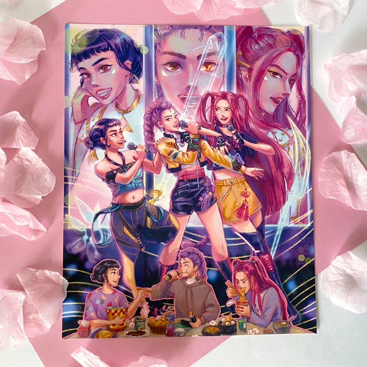 HUNTRIX - Chasseurs de Démons Kpop - Impression d'Art de Fan 8x10" pour la vente par Cindy Tran Art