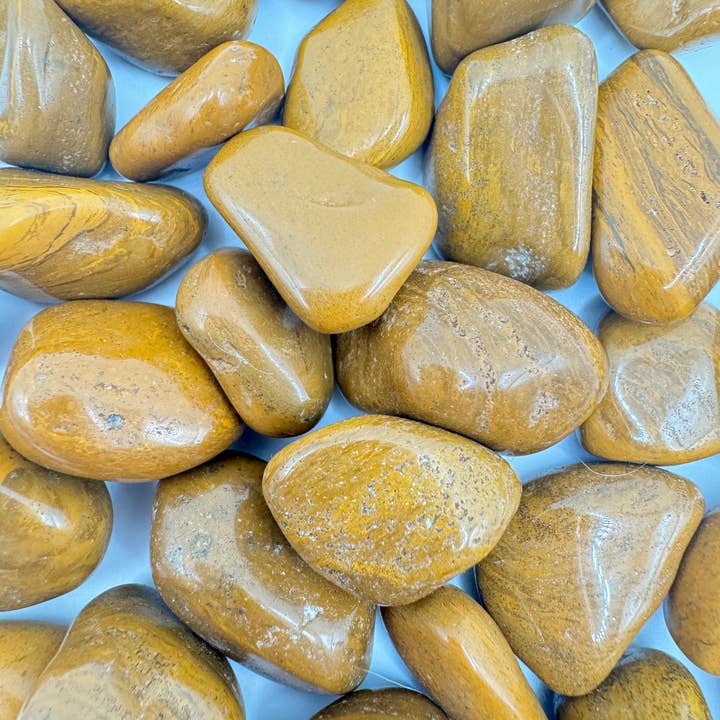 Oils and Auras - Wholesale Spiritual Stone/Crystal - Yellow Jasper Crystal Tumble Stone2