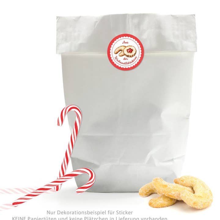fioniony® - Wholesale Sticker - From the Christmas bakery, 24 elegant labels with love2