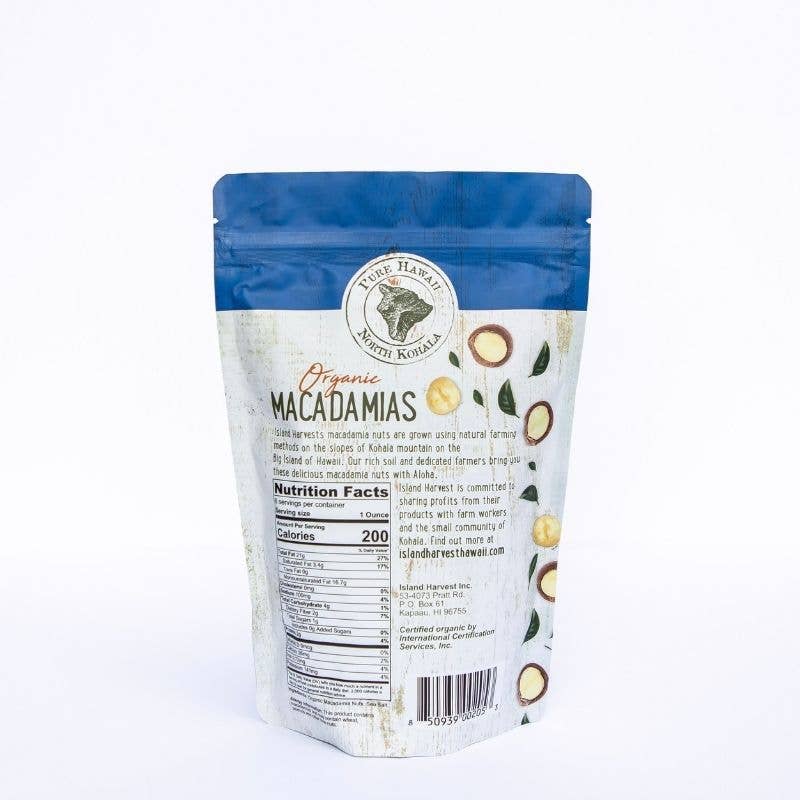 Island Harvest - Vente Noix - Macadamias biologiques au sel de mer (8 oz)2
