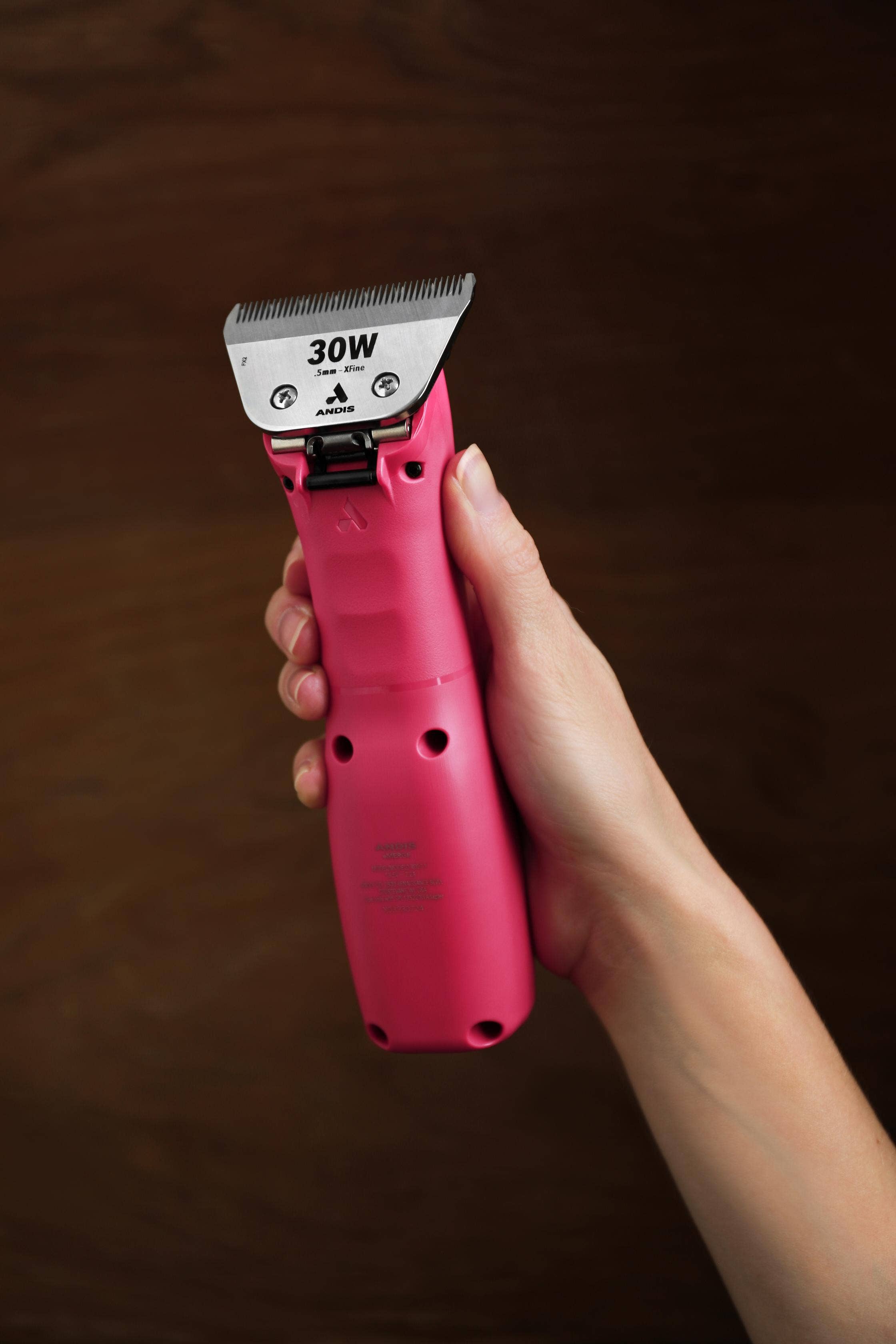 Pet Palette Distribution - Wholesale Pet Grooming Tool - Dog - Andis RDLC-1-eMERGE Clipper w/ 30W Wide Blade - Pink4
