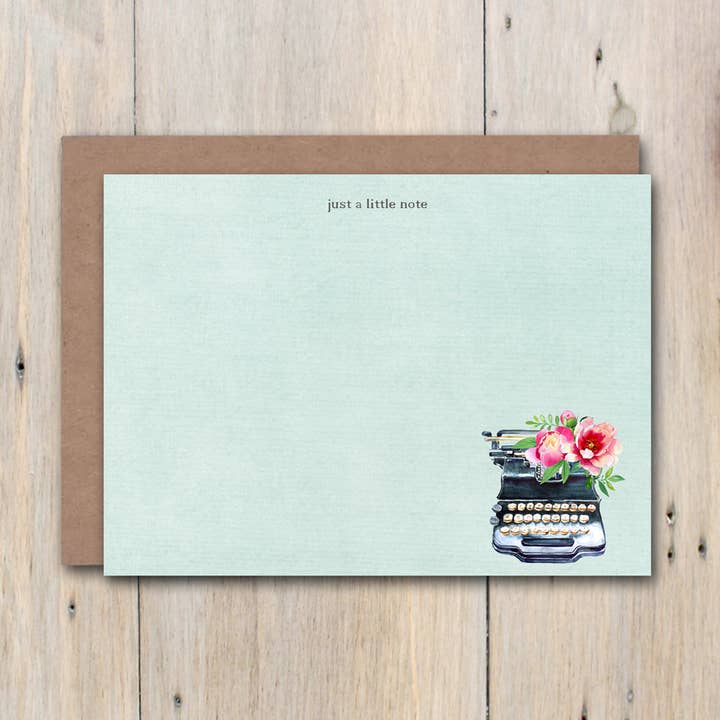 Lot de 15 cartes à lettres plates pour machine à écrire pour la vente par Dearest Nicky / Mouse & Wren