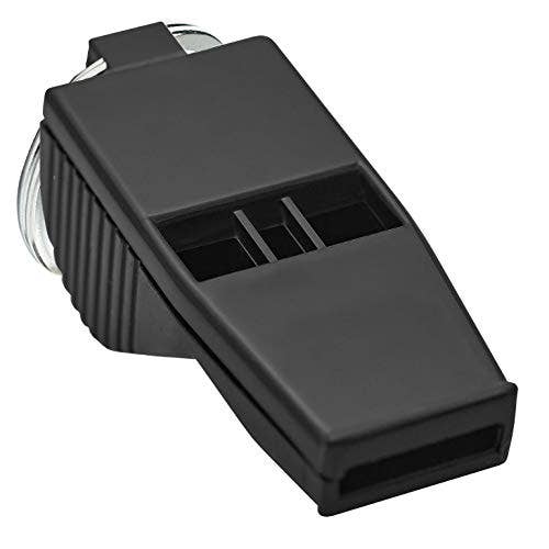 Pealess Black Water Gear Plastic Emergency Safety Whistle for wholesale on Faire
